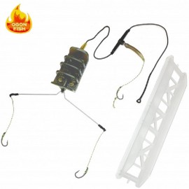 Карповый монтаж OGON FISH #2  METHOD RIVER  90 gr 3 Teflon hook#8 for boiles Leadcore CLIMAX - 45lb