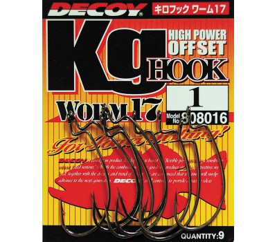 Крючок Decoy Kig Hook Worm17 6 9шт