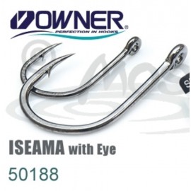 Одинарный крючок OWNER 10шт кольцо Black Chrome 50188-16