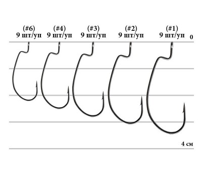 Крючок Decoy S.S. Hook Worm 19 8, 10шт