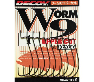 Крючок Decoy Worm 9 Upper Cut 6 9шт