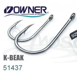 Одинарный крючок OWNER 11шт кольцо Black Chrome 51437-08