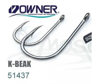Одинарный крючок OWNER 11шт кольцо Black Chrome 51437-08