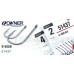 Одинарный крючок OWNER 11шт кольцо Black Chrome 51437-08