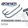 Одинарный крючок OWNER 15шт кольцо...