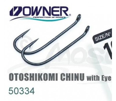 Одинарный крючок OWNER 15шт кольцо Black Chrome 50334-16
