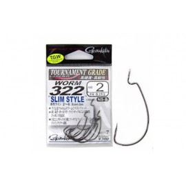 Крючки Gamakatsu офсетные WORM 322 Slim - 7 шт (#01)
