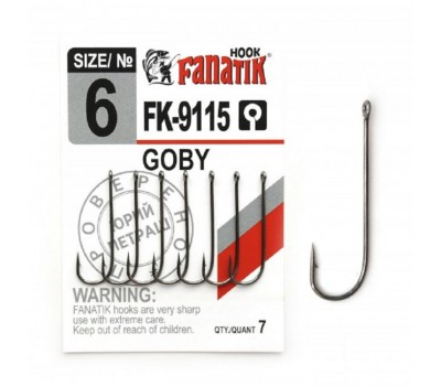Крючок одинарный Fanatik FK-9115 GOBY №6