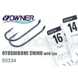 Одинарный крючок OWNER 15шт кольцо Black Chrome 50334-14