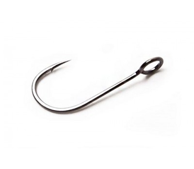 Одинарный крючок OWNER 10шт кольцо Black Chrome SS-59 BC 51580-10