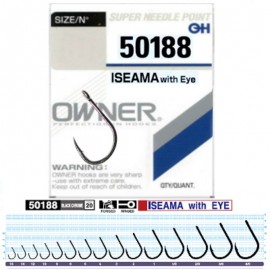 Одинарный крючок OWNER 8шт кольцо Black Chrome 50188-6
