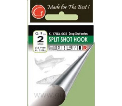 Крючок Gurza Split Shot Hook # 6 Red