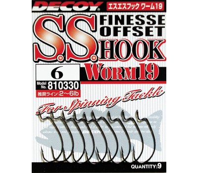Крючок Decoy Worm 19 S.S. Hook 2, 9шт