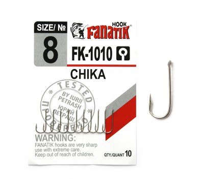 Крючок одинарный Fanatik FK-1010 CHIKA №8