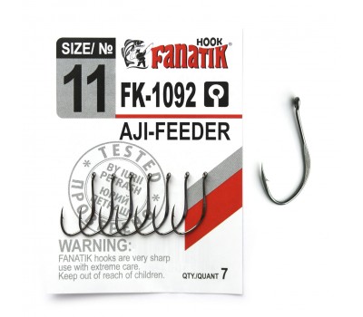 Крючок одинарный Fanatik FK-1092 AJI-FEEDER № 11