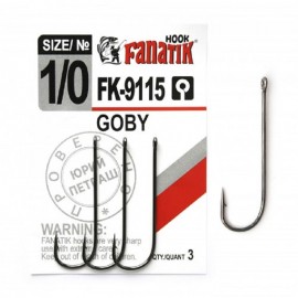 Крючок одинарный Fanatik FK-9115 GOBY №1/0