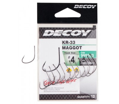 Крючок Decoy KR-33 Maggot 16, 16шт