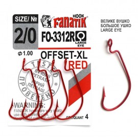 Крючок Fanatik FO-3312R №2/0 XL Офсетный