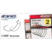 Крючки Owner J-Light Worm Hook 5109 (B-94) №1 Black chrome