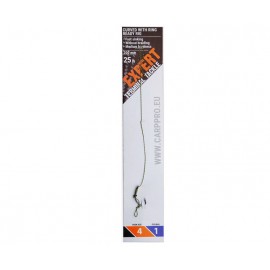 Готовый поводок с крючком Carp Pro Curved With Ring Ready...
