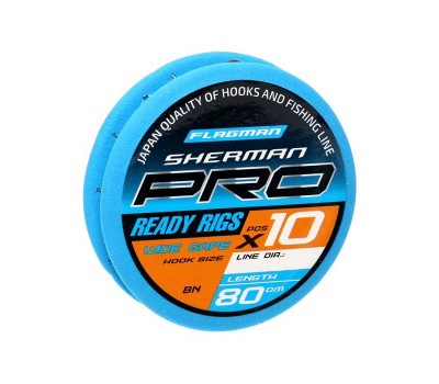 Готовый поводок Flagman Sherman Pro Wide Gape Ready Rigs №14