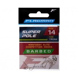 FLAGMAN Крючок Super Pole Barbed №14 10шт