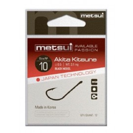 Крючки metsui AKITA KITSUNE цвет bln, размер № 10, в уп. 12 шт.
