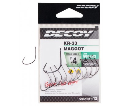 Крючок Decoy KR-33 Maggot #6  12уп