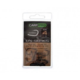 Крючки Carp Pro Black Nickel Wide Gape In-turned Eye №4