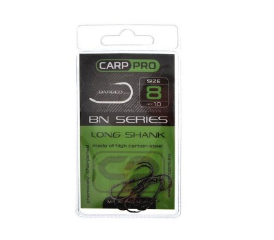 Крючки Carp Pro Black Nickel Long Shank №8