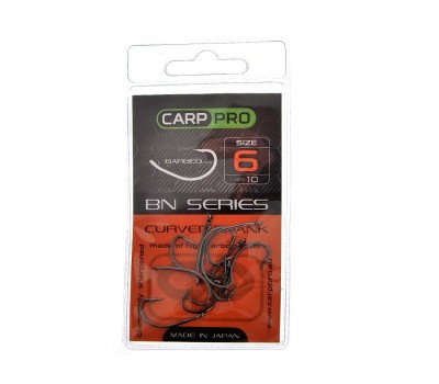 Крючки Carp Pro Black Nickel Curved Shank №6