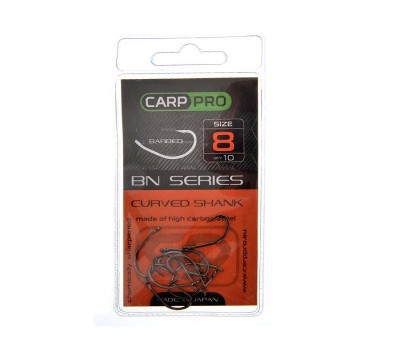 Крючки Carp Pro Black Nickel Curved Shank №8