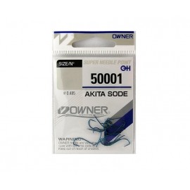 OWNER Крючок Akita Sode blue №16 17шт