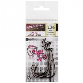 Офсетный крючок Crazy Fish Offset Joint Hook №2/0 7 шт