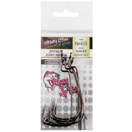 Офсетный крючок Crazy Fish Offset Joint Hook №4/0 5 шт