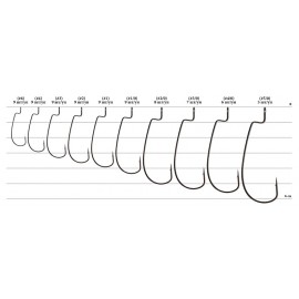 Крючок Decoy Worm 9 Upper Cut 1/0, 9шт