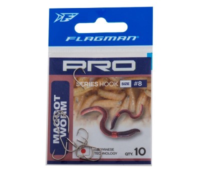 FLAGMAN Крючок Pro Maggot Worm №12 10шт