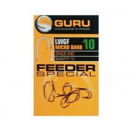 GURU Крючок LWGF Feeder Special Barbed №10 с микробородкой