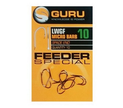 GURU Крючок LWGF Feeder Special Barbed №10 с микробородкой