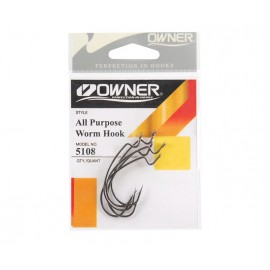 OWNER Крючок All Purpose Softbait Hook BC №1/0 5шт
