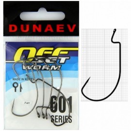 Крючок Dunaev Offset Worm 601 #6 (уп.5шт.)