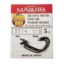 Крючки Maruto 3314 BN № 1/0 Spin pro (5 шт.) офсетный