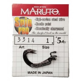 Крючки Maruto 3314 BN № 1 Spin pro (5 шт.) офсетный