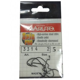 Крючки Maruto 3314 BN № 2 Spin pro (5 шт.) офсетный