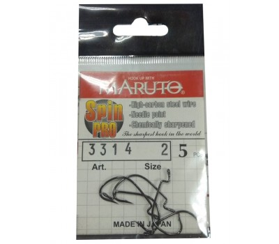 Крючки Maruto 3314 BN № 2 Spin pro (5 шт.) офсетный