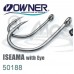 Одинарный крючок OWNER 12шт кольцо Black Chrome 50188-14