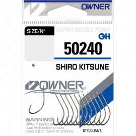 Крючок OWNER Shiro Kitsune nickel №10 15шт