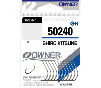 Крючок OWNER Shiro Kitsune nickel №10 15шт
