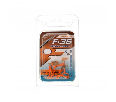 Крючок тройной FLAGMAN Treble hook F36 Orange №12 5шт