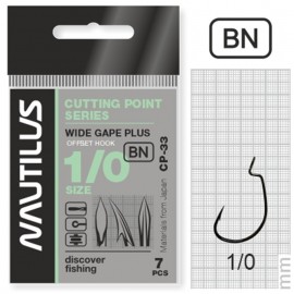 Крючок офсетный Nautilus Offset Cutting Point series Wide...